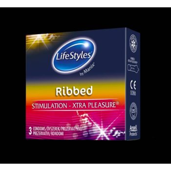 LifeStyles Gumióvszer  Ribbed