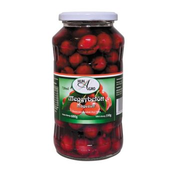 Hunagro Meggybefött magozott 720 ml.