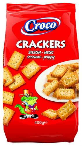 Croco Kréker 400 gr. Szezám-Só-Mák