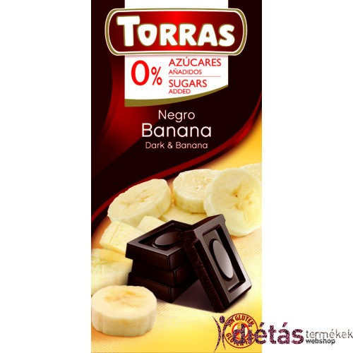 Torras Diab. csoki 75 gr. Banános