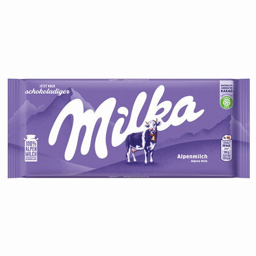 Milka Táblás 100 gr.  Alpesi Tej