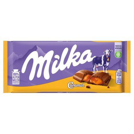 Milka Táblás 100 gr.  Caramel Folyós