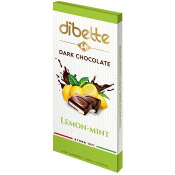 Dibette Táblás Citrom-Menta 80 Gr