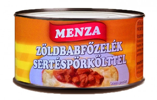 Menza Zöldbabfözelék Pörkölttel 400 gr.