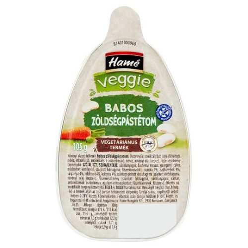 Hame Veggie Babos zölds.pástétom 105 gr