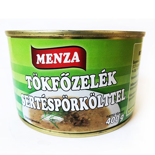 Menza Tökfőzelék Sertéspörkölttel 400 Gr