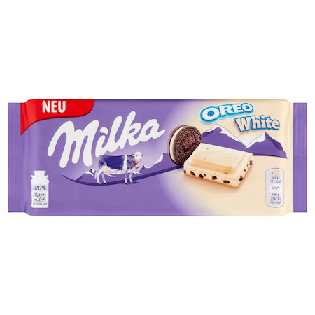 Milka Táblás 100 gr. Oreo FEHÉR