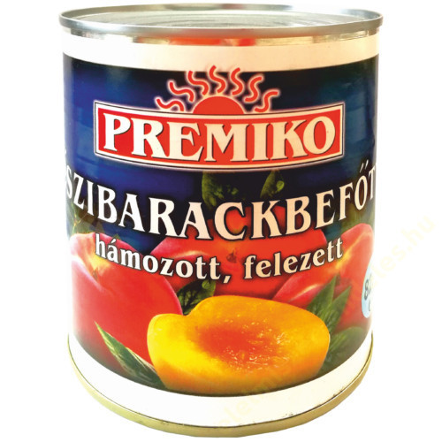 Premiko Őszibefőtt felezett konz.820 g