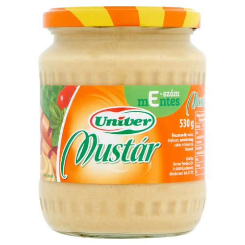 Univer Mustár 530 gr. Üveges