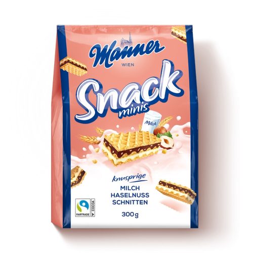 Manner Snack Minis Tej-Mogyorós 300 gr.