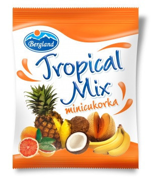 Bergland Mini cukor 70 g Tropical Mix