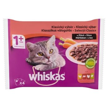 Whiskas 4*85 g Marha-Csirke mártás 3638