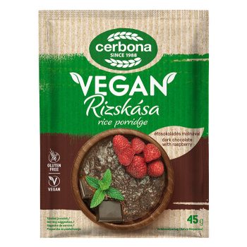 Cerbona VEGÁN Rizskása ét-málna 45 gr.