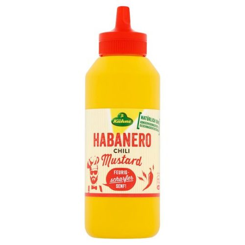 Kühne Habanero mustár 250 ml flakon