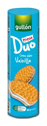 Gullon Mega Duo Vaniliás keksz 500 gr.