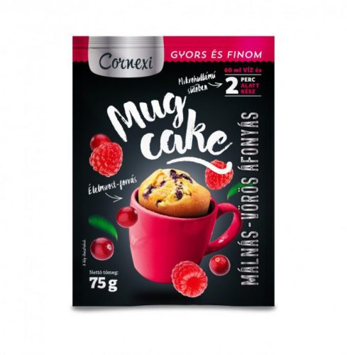 Cornexi Mug cake málnás-áfonyás 75 gr.