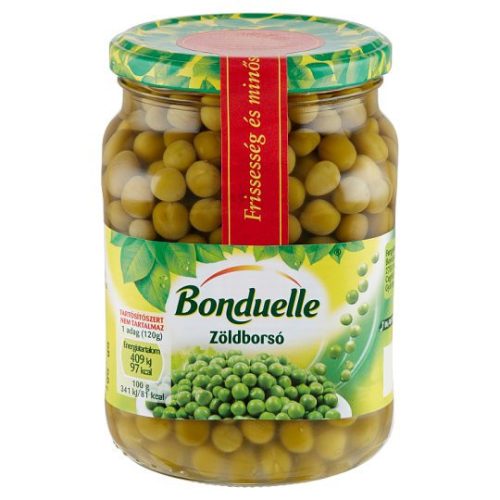 Bonduelle Zöldborsó Üveges 530 gr.