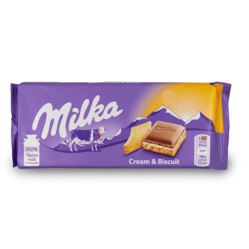 Milka Táblás 100 gr.  Creme & Biscuit