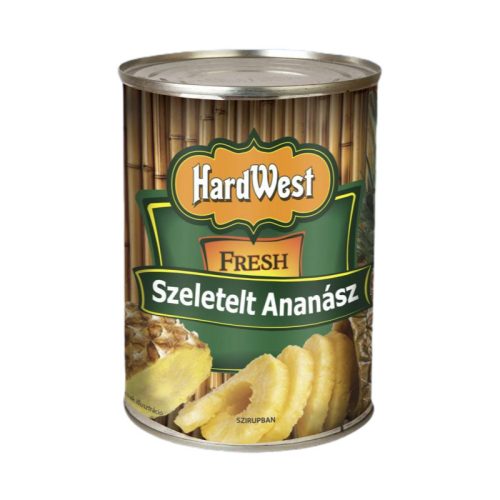 Hardwest Ananász szeletelt 565 g.