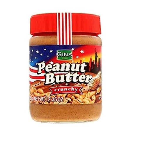 Gina Peanut Butter Crunchy 350 g