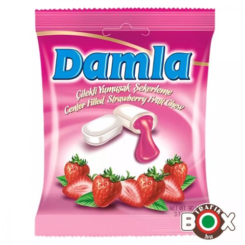 Damla puhakaramell  eper 90 gr.