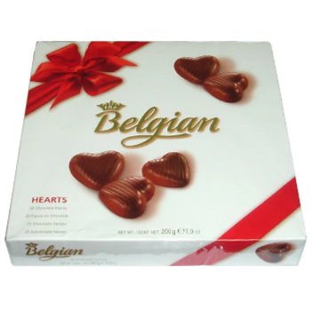 Belgian Hearts Hazelnut 200 g.