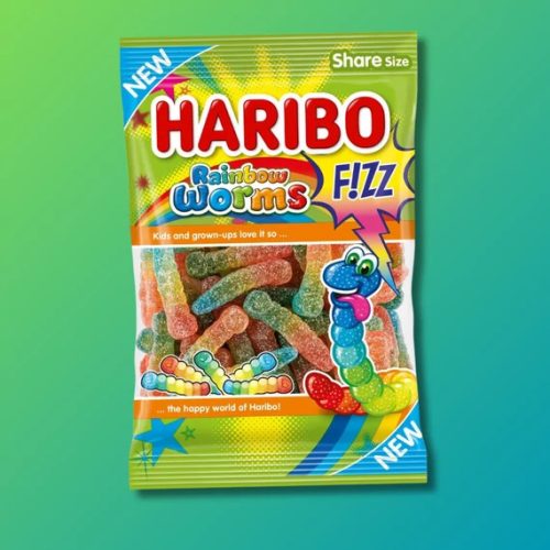 Haribo Rainbow Worms Fizz 200 gr.